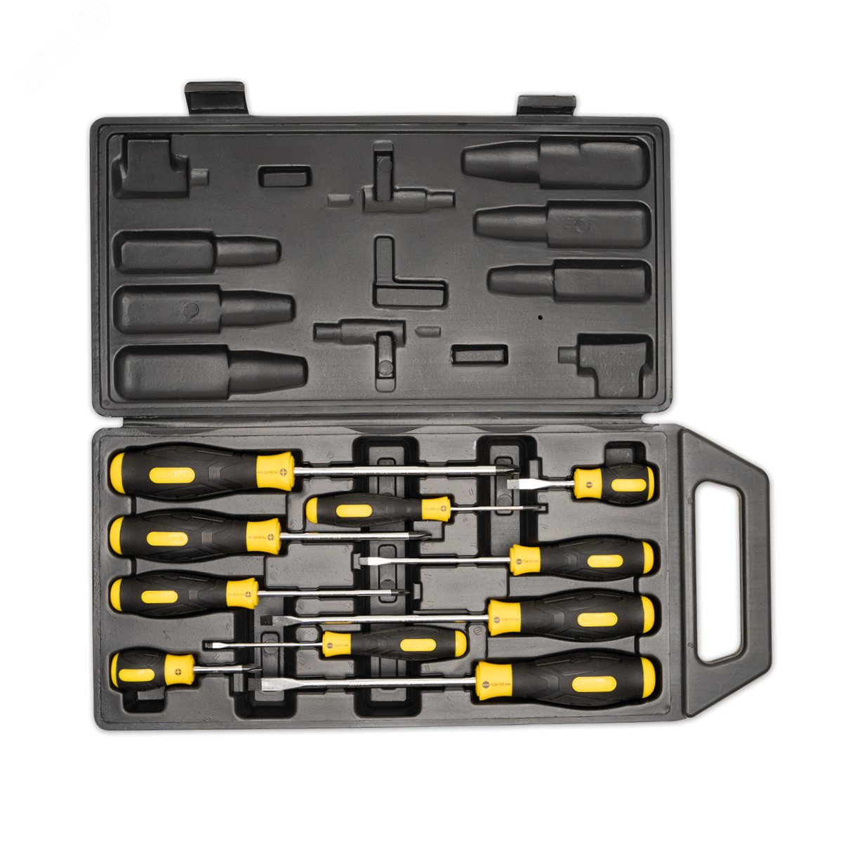 Изображение товара Набор отверток SHTOK 10 шт. с магнитными наконечниками в кейсе