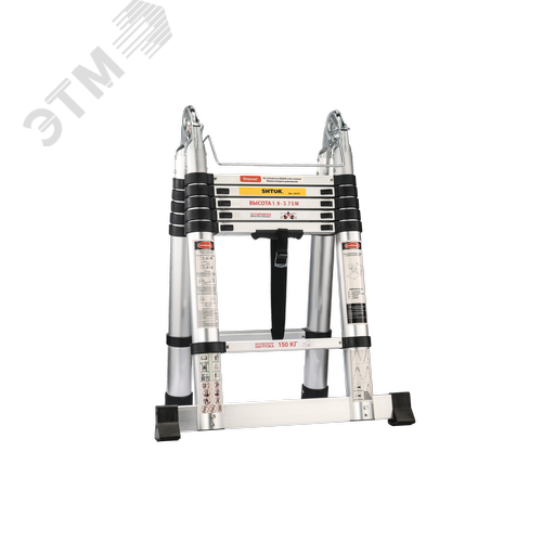 Изображение товара Лестница-cтремянка телескопическая 2.1-3.85 м (шт)