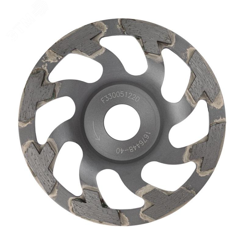 Изображение товара Чашка алмазная DGS-W 125х22.23 мм Fan-T Row для шлифовки бетона