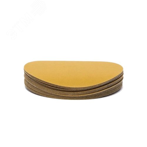 Изображение товара Круг абразивный шлифовальный под липучку Yellow Sandpaper Р320 (150мм, без отверстий, 25шт) желтый (упак)