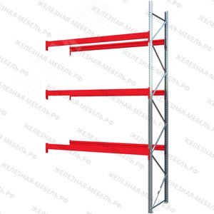 Изображение товара Дополнительная секция Стеллаж грузовой СТСМ 4500х2700х1000 (3 яруса) (шт)