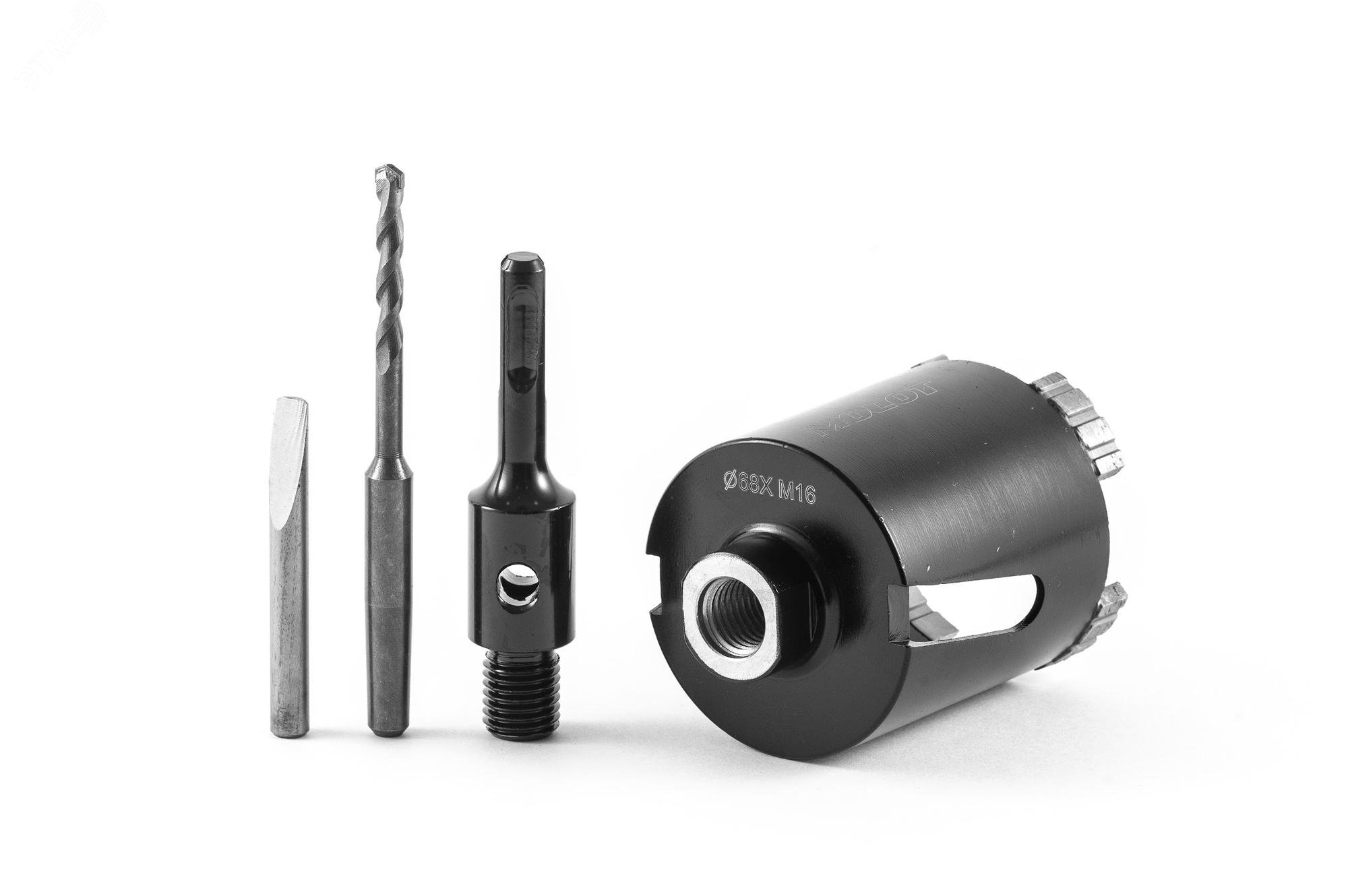 Изображение товара Коронка алмазная с переходником М16 SDS+-68-70-4 (шт)