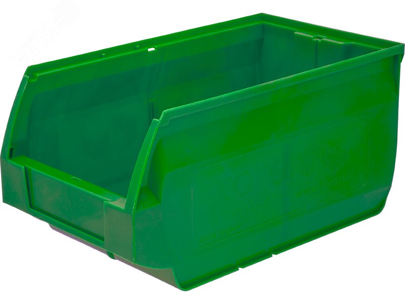 Изображение товара Ящик Napoli 400х230х200 PP зеленый для хранения и транспортировки