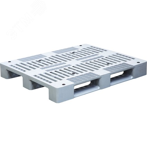 Изображение товара Паллет 1200х800х150, усиленный сплошной на трех полозьях, серый (шт)