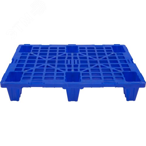 Изображение товара Паллет п/э 800х600х140 перфорированный, на ножках цвет синий (шт)