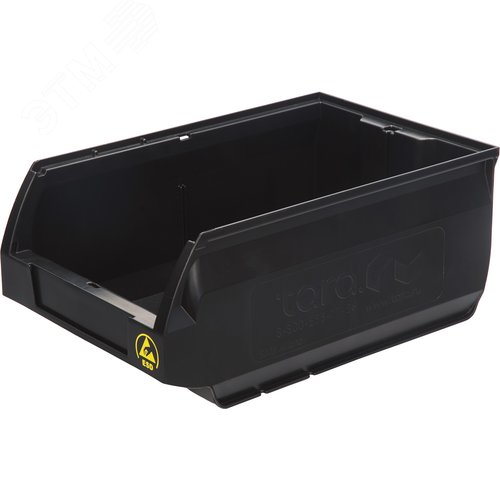 Изображение товара Ящик Milano 350х230х150 PP, черный антистатичный (шт)