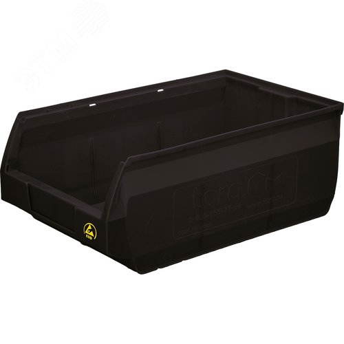 Изображение товара Ящик антистатичный Palermo 500х310х200 PP, черный (шт)