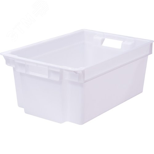 Изображение товара Ящик полимерный 600х400х250 мм, Север помнит, сплошной, натуральный, морозостойкий (шт)