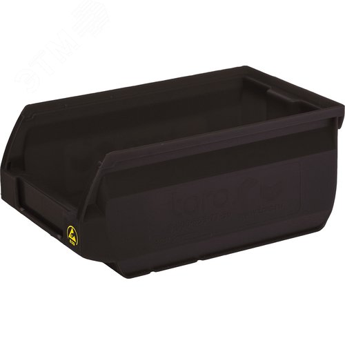 Изображение товара Ящик Sanremo 170х105х75 PP, черный антистатичный (шт)