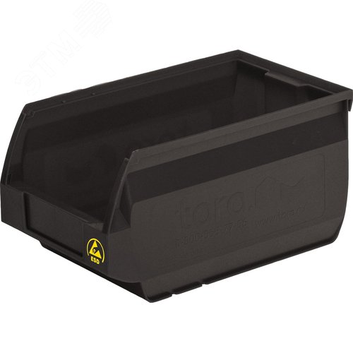 Изображение товара Ящик антистатичный Verona 250х150х130 PP, черный (шт)