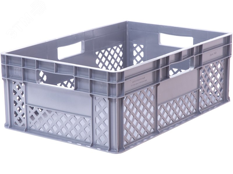 Изображение товара Полимерный ящик 600х400х220 мм с перфорированными стенками
