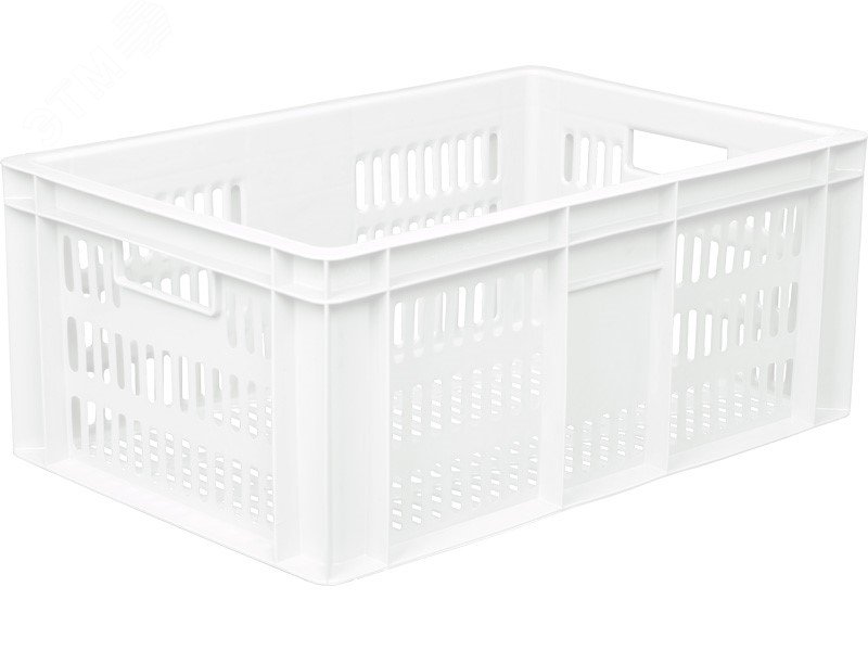Изображение товара Ящик полимерный 600х400х250 мм с перфорацией морозостойкий