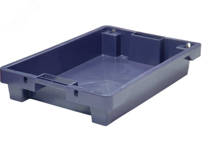 Изображение товара Компактный полимерный ящик 600х400х100 мм с вентиляцией и дренажом