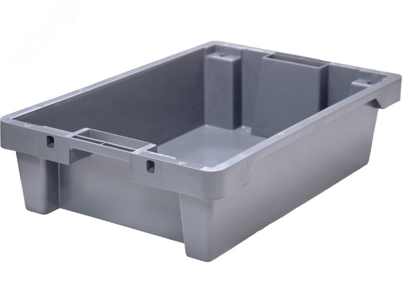 Изображение товара Полимерный ящик 600х400х150 мм с отверстиями для рыбы мяса и хранения