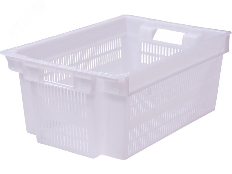 Изображение товара Ящик полимерный морозостойкий 600х400х250 белый для хранения