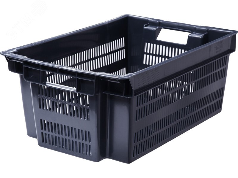 Изображение товара Полимерный ящик 600х400х250 мм Север помнит с ручками и вентиляцией