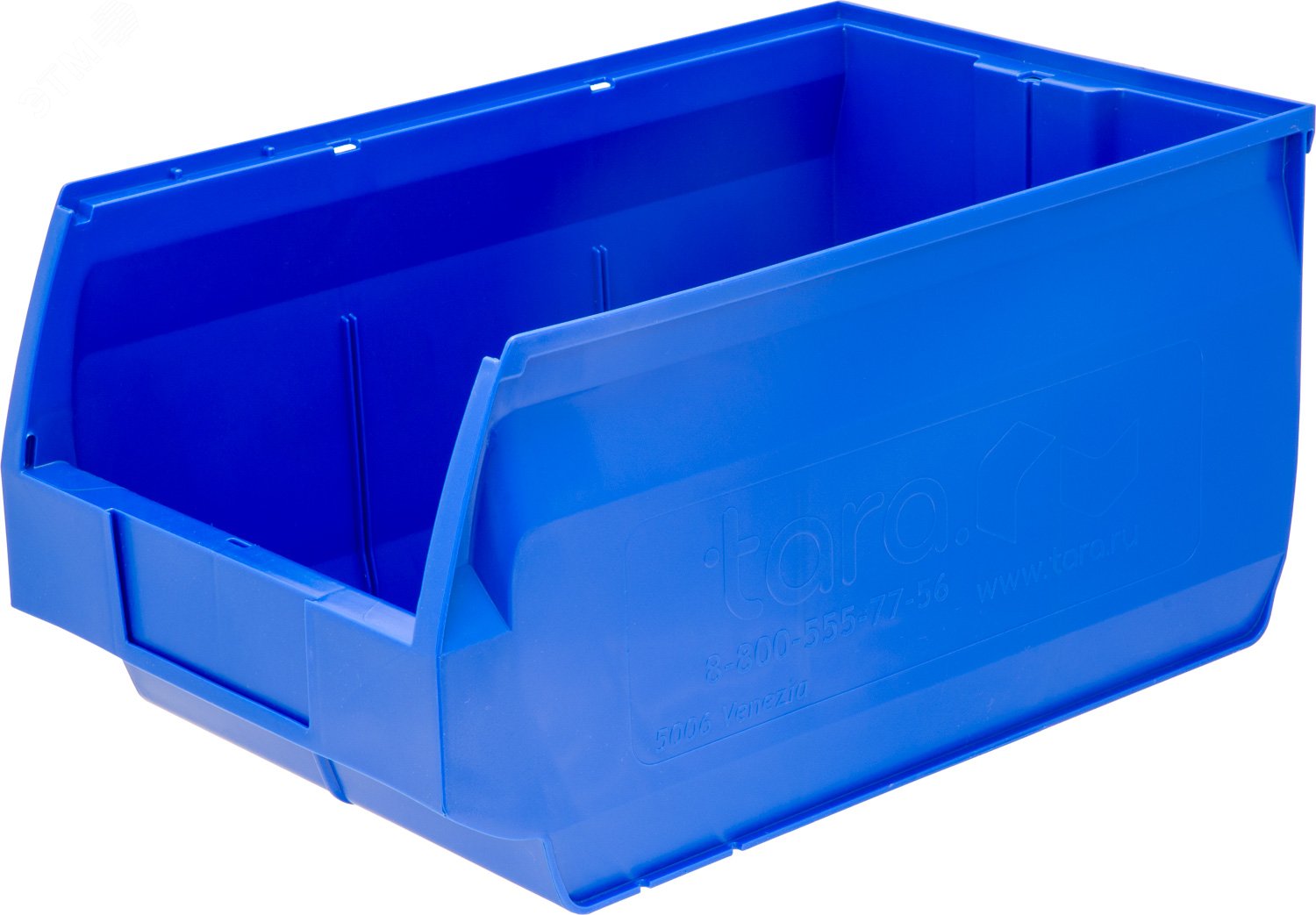 Изображение товара Ящик Venezia 500х310х250 мм синий - складской контейнер из полипропилена