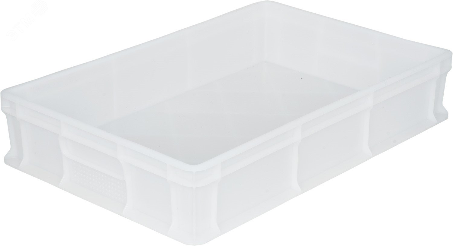 Изображение товара Ящик п/э 600х400х120 мм морозостойкий сплошной без ручек из полиэтилена низкого давления