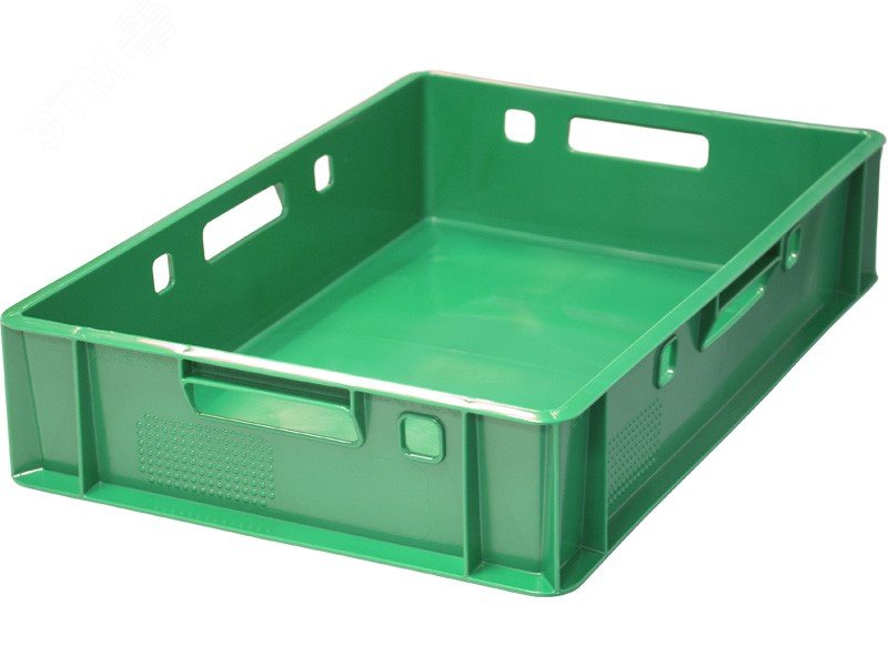 Изображение товара Ящик полимерный 600х400х120 мм для мясной продукции