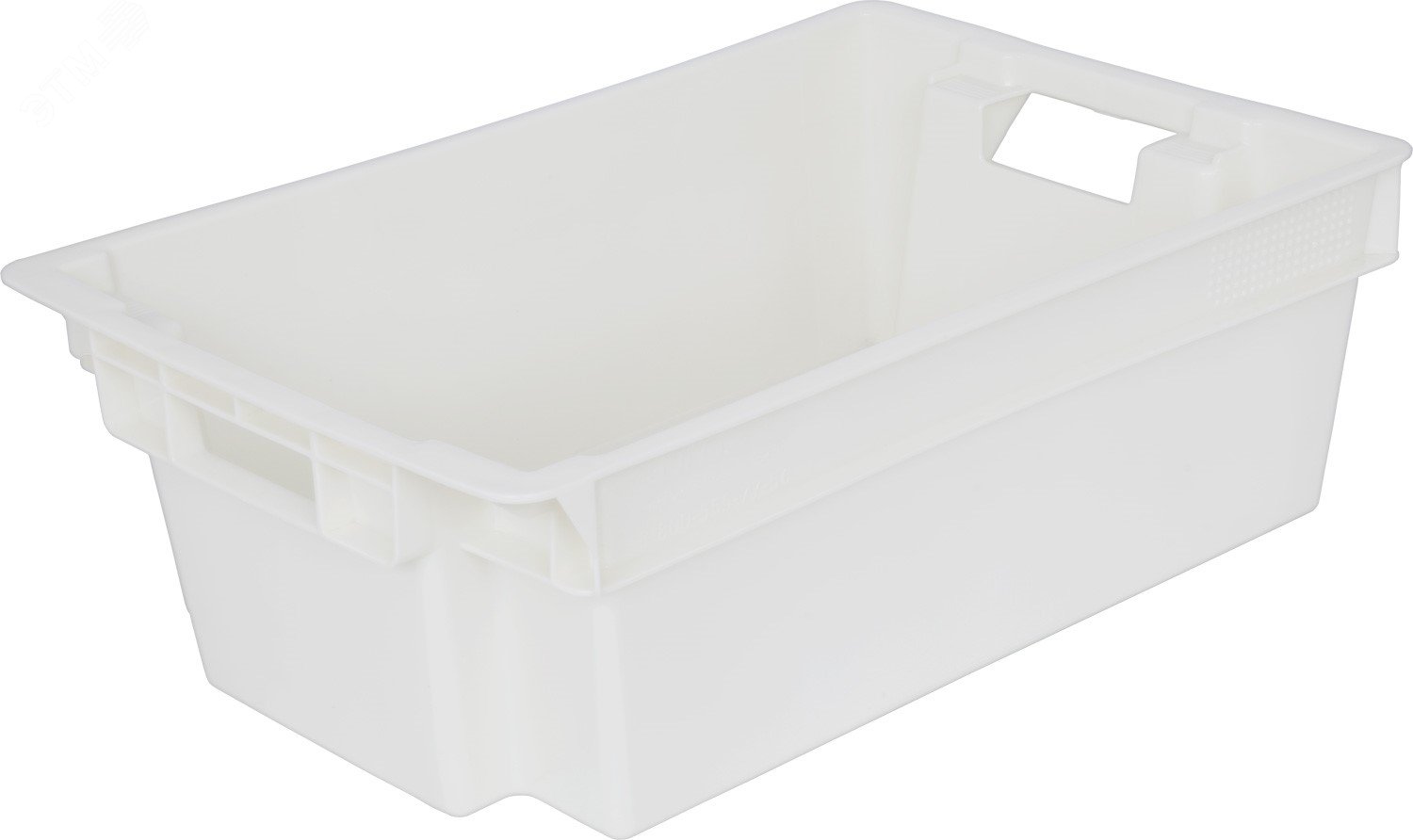 Изображение товара Полимерный ящик 600х400х200 мм морозостойкий универсальный белый