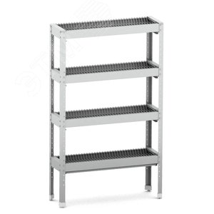 Изображение товара Стеллаж для сушки посуды СТЛ-П 900х300х1830 (4полки для тарелок ~ 120 тарелок, 1 поддон, стойки нерж.) (шт)