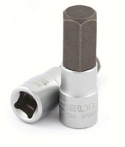 Изображение товара Головка торцевая с внешним шестигранным профилем (HEX) 10 мм, приводной квадрат 1/4'', длина 37 мм (шт)