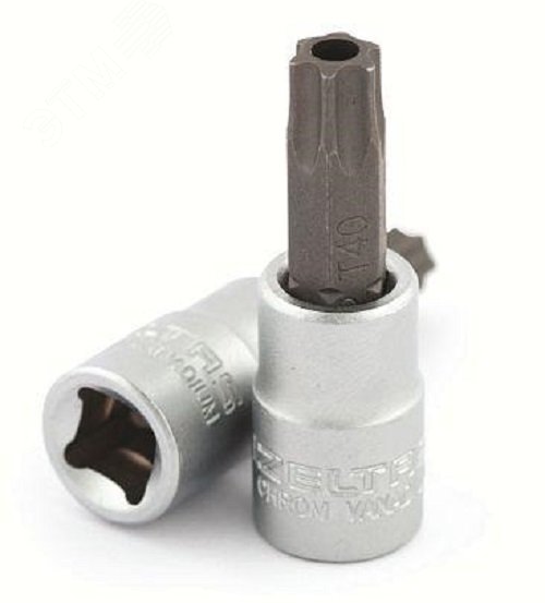 Изображение товара Головка-бита Торкс c отверстием TX10, приводной квадрат 1/4'', длина 37 мм (шт)