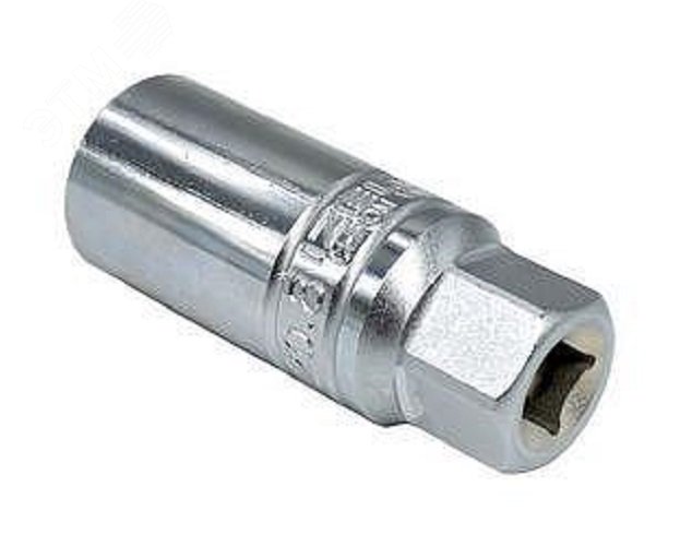 Изображение товара Головка торцевая шестигранная свечная 20.8 мм, приводной квадрат 3/8'', резиновая вставка (шт)