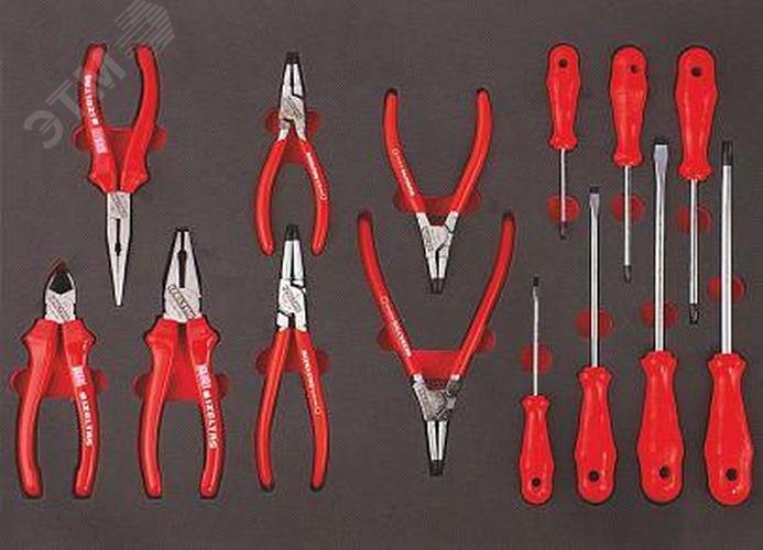 Изображение товара Набор инструментов в ложементе, 3 ящик для инструментальной тележки Premium (шт)