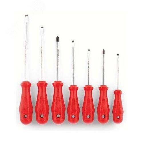 Изображение товара Набор отверток, прямой (SL) и крестообразный (PH) шлиц, рукоятка из полипропилена, 7 предметов OPAK (шт)