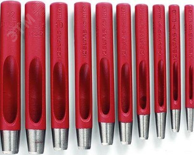 Изображение товара Набор пробойников отверстий под люверсы 3-12 мм, 10 предметов (шт)