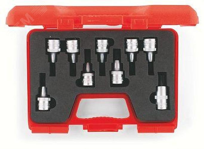 Изображение товара Набор торцевых головок с вставкой Torx 1/2'' 9 предметов (шт)