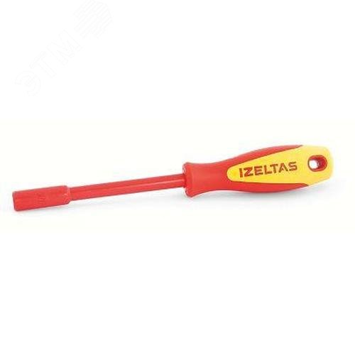 Изображение товара Отвертка (битодержатель) изолированная для бит 1/4'', муфта с магнитом, 6.3х230 мм (шт)