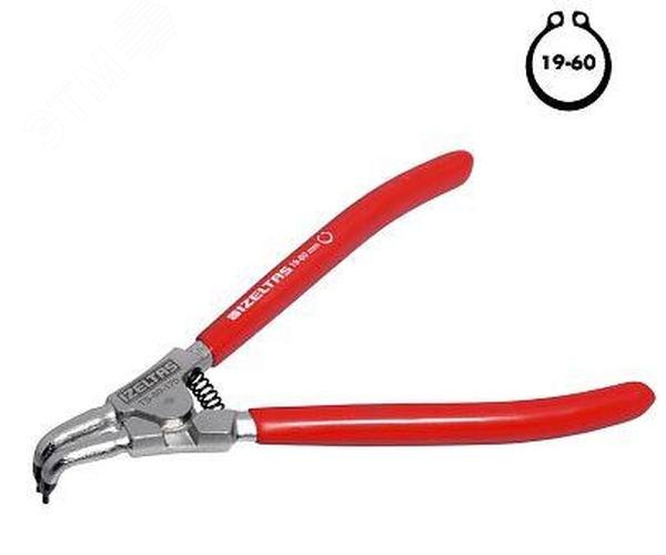 Изображение товара Съемник внешних стопорных колец 170 мм, изогнутый с пружиной (шт)