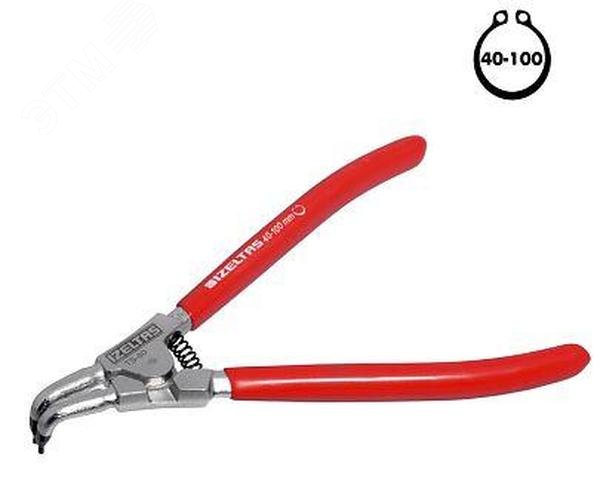 Изображение товара Съемник внешних стопорных колец 210 мм, изогнутый с пружиной (шт)