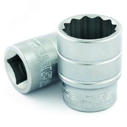Изображение товара Головка торцевая двенадцатигранная 36 мм, приводной квадрат 1'', CrV (шт)