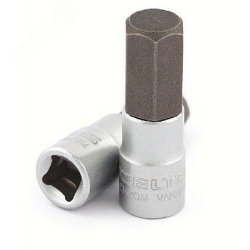 Изображение товара Головка торцевая с внешним шестигранным профилем (HEX) 5 мм, приводной квадрат 1/4'', длина 37 мм (шт)