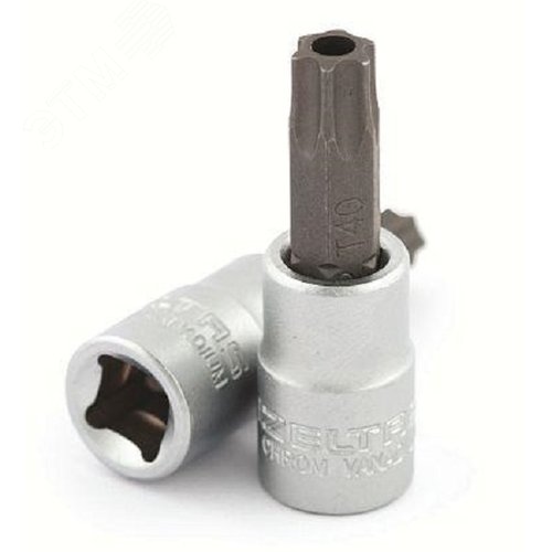 Изображение товара Головка-бита Торкс c отверстием TX8, приводной квадрат 1/4'', длина 37 мм (шт)