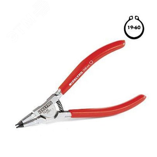 Изображение товара Съемник внешних стопорных колец 180 мм, прямой с пружиной (шт)