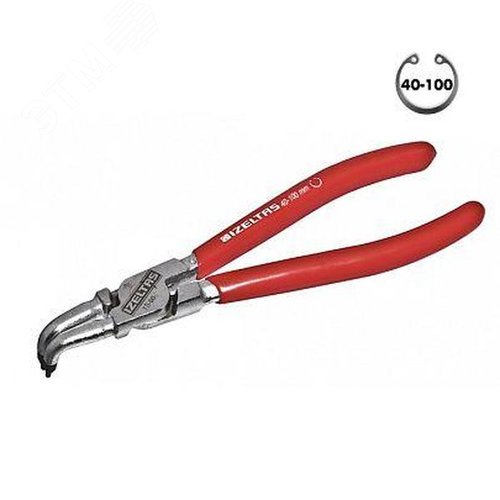 Изображение товара Съемник внутренних стопорных колец 210 мм, изогнутый (шт)