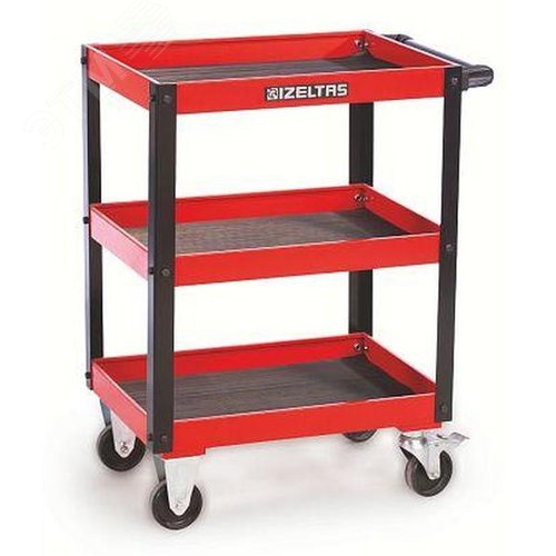 Изображение товара Тележка инструментальная серии MINI, три полки открытого типа, максимальная нагрузка 150 кг (шт)