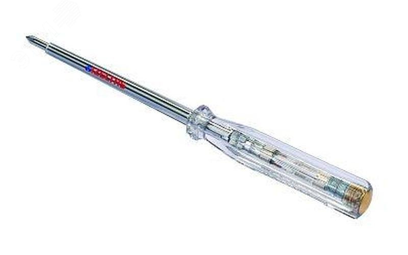 Изображение товара Тестер напряжения (отвертка индикаторная) с с крестообразным шлицем Ph0 190 мм (шт) Изображение товара Тестер напряжения (отвертка индикаторная) с с крестообразным шлицем Ph0 190 мм (шт)