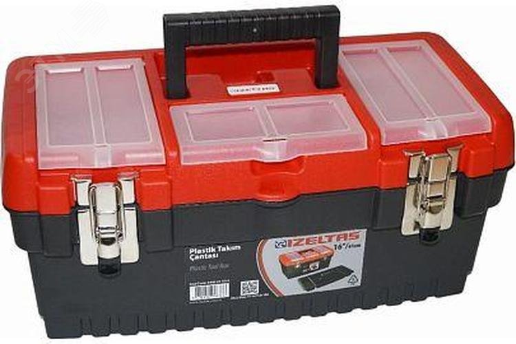 Изображение товара Ящик пластиковый для инструментов 16'' 413х212х186 (шт)