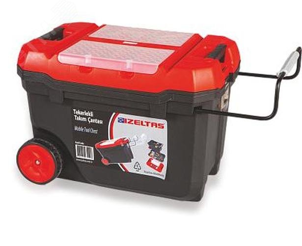 Изображение товара Ящик пластиковый на колесах, для инструментов 28'', 595x420x380 (шт)