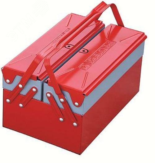 Изображение товара Ящик раскладной для инструментов металлический 190х420х160, 3 секции (шт)