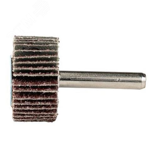 Изображение товара Круг лепестковый с оправкой КЛО D30X15X6 мм, нормальный корунд (NC), зерно 60 (5 шт) (упаковка)