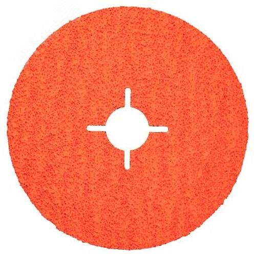 Изображение товара Круг шлифовальный фибровый D125X22,2 мм, керамическое зерно (CG) 24 (25 шт) (упаковка)