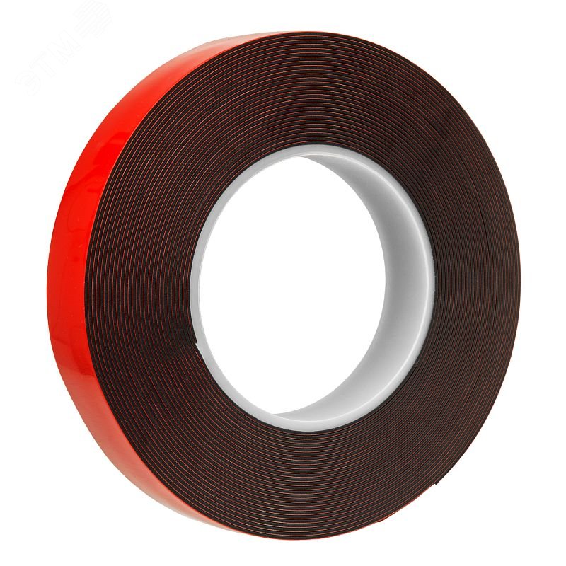 Изображение товара Лента монтажная двухсторонняя черная 19 мм 10м, блистер (шт)