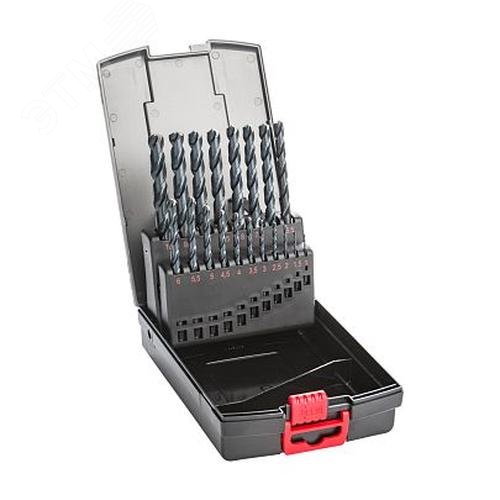 Изображение товара Набор сверл спиральных по металлу HSS-G PRO DIN 338 1-10 мм, шаг 0,5 мм, 19 шт. (шт) Изображение товара Набор сверл спиральных по металлу HSS-G PRO DIN 338 1-10 мм, шаг 0,5 мм, 19 шт. (шт)