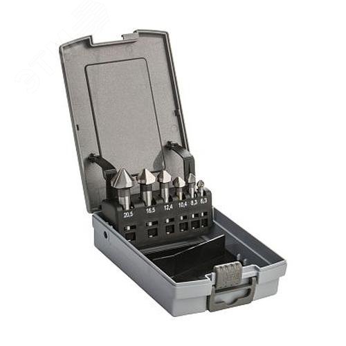 Изображение товара Набор зенковок конических HSS Co5% DIN 333 C 6,3-20,5 мм, 6 шт. (шт)